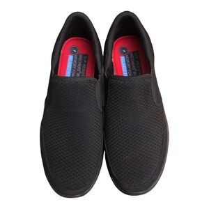 Skechers Men's Flex Relaxed Fit Memory Foam from Skechers Works. Slip Resistant